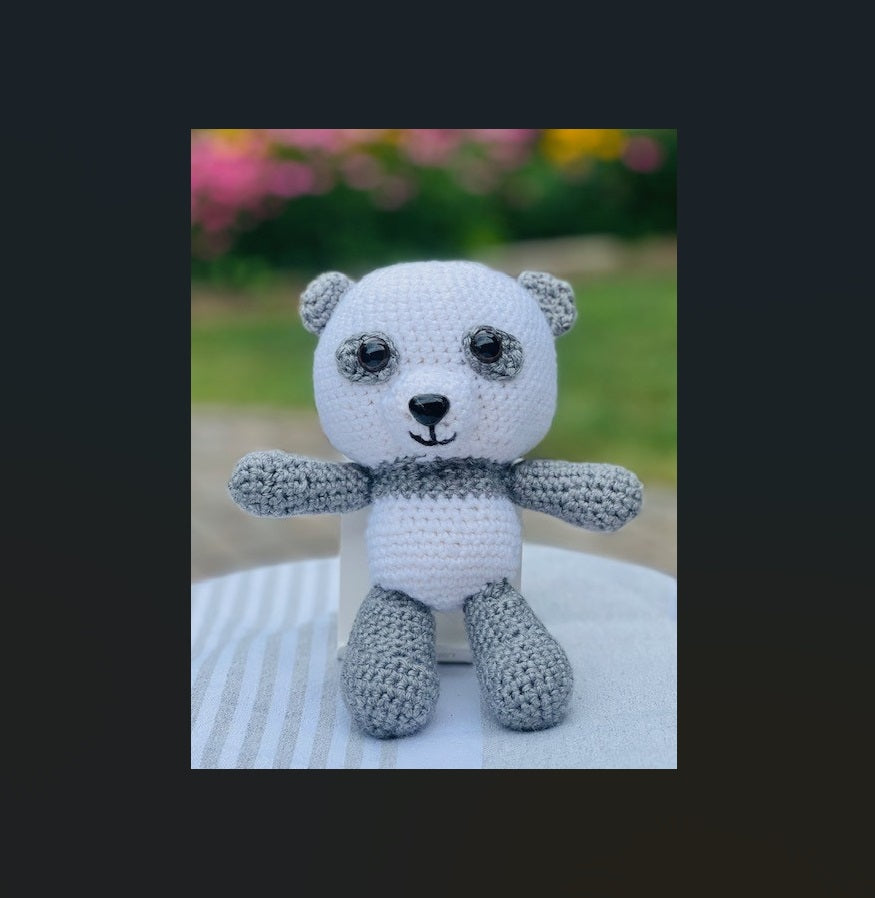 Marshmallow the Panda (handmade-crochet)