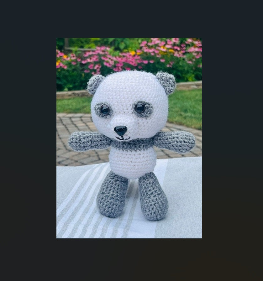 Marshmallow the Panda (handmade-crochet)