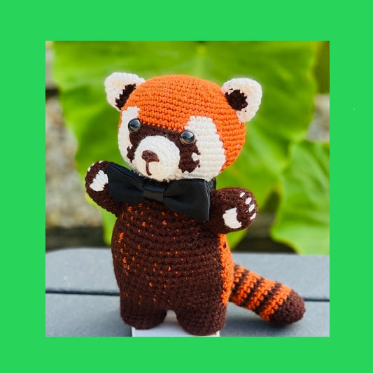 Rojo the Red Panda (handmade-crochet)