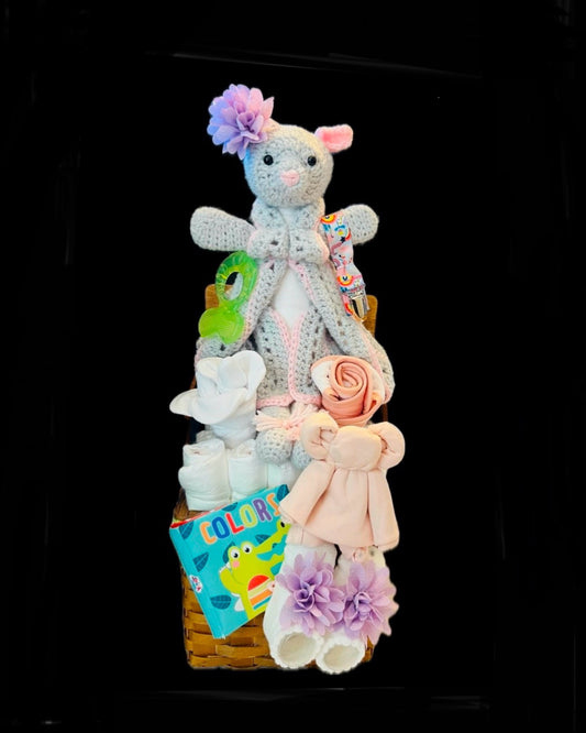 Mairi Mouse Baby Gift Diaper Arrangement