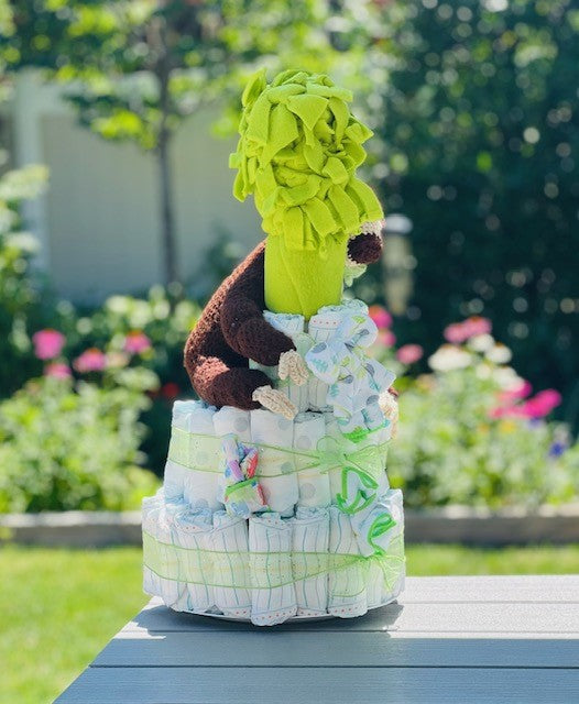 Santi the Sloth Diaper Cake